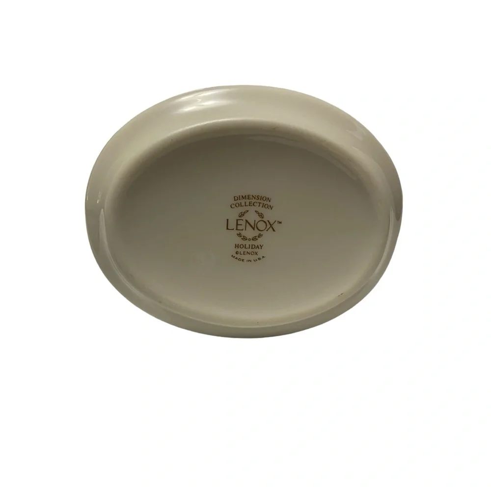 Sugar Bowl and Lid Holiday Dimension By Lenox